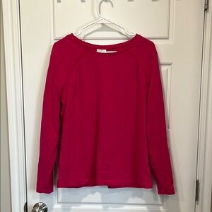 Danskin Now Pink Long Sleeve Relaxed Sweatshirt